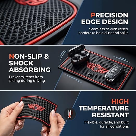 Car Drome Door Cup Mat Set for Maruti Suzuki Swift Dzire 2018 Onwards