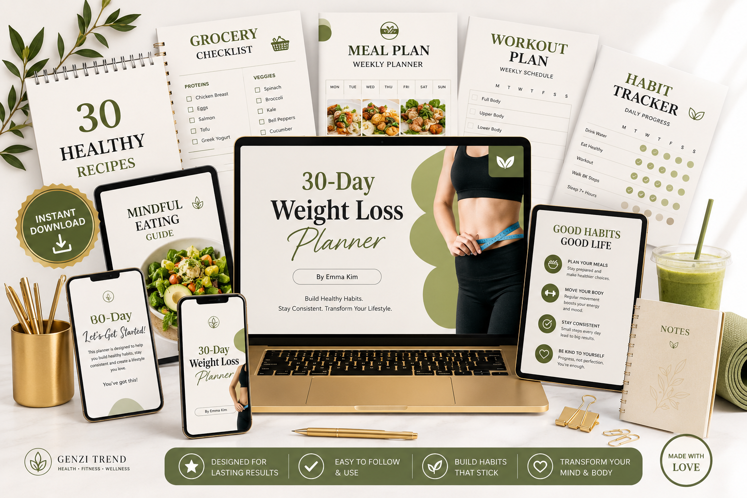 30-Day Weight Loss Planner