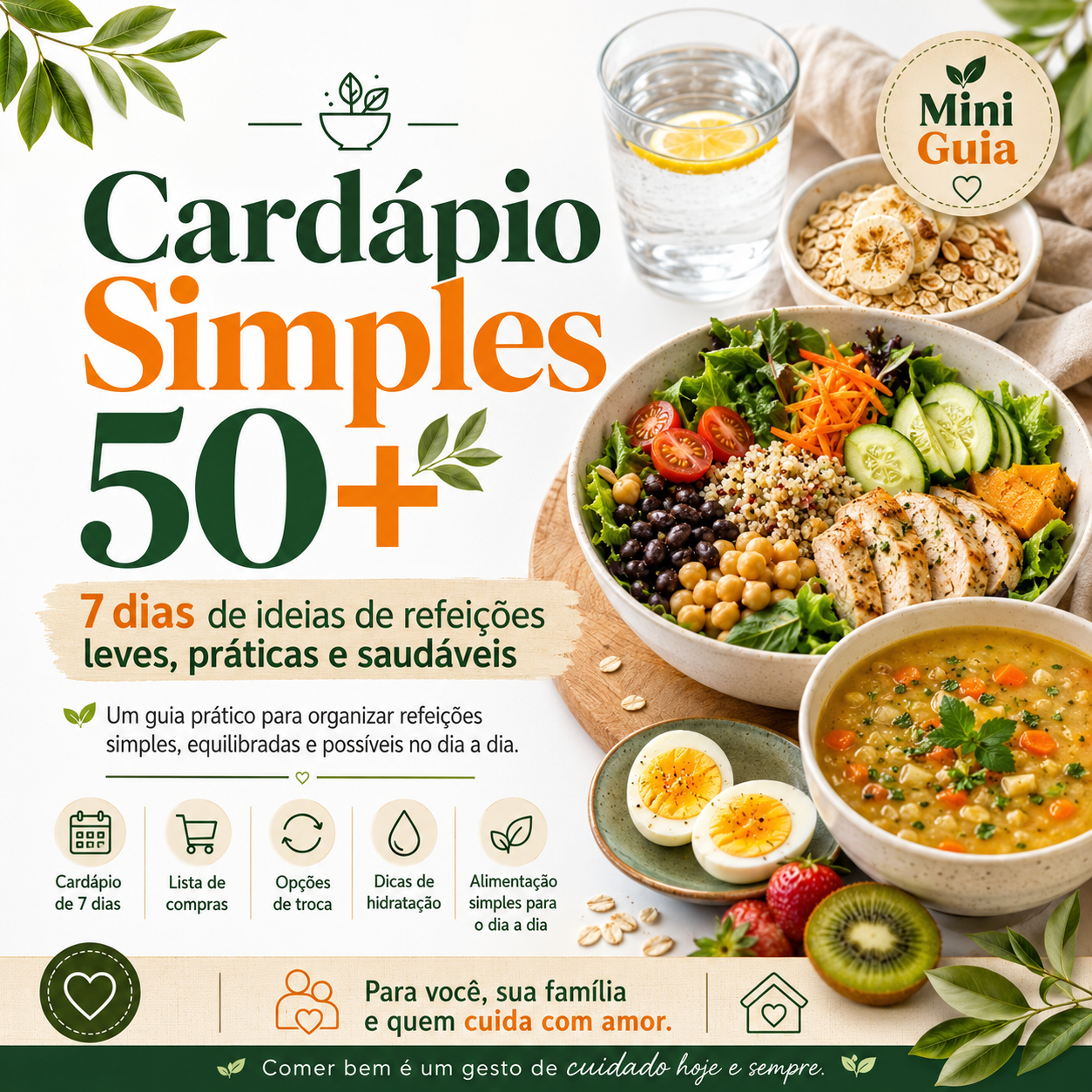Cardápio Simples 50+