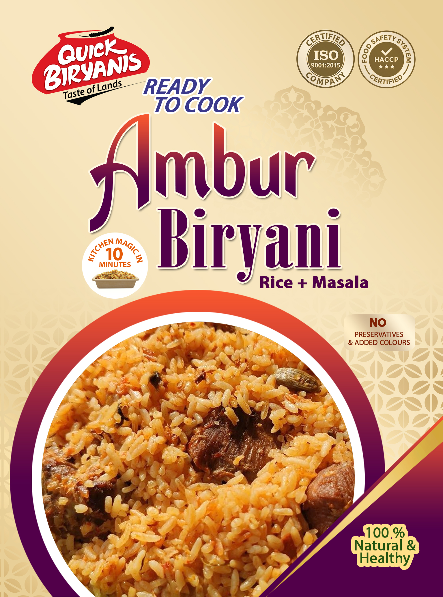 Ambur Biryani Ready to Cook
