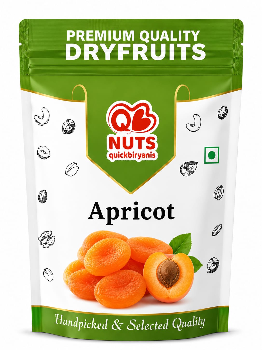 QB Nuts Premium Quality Apricot