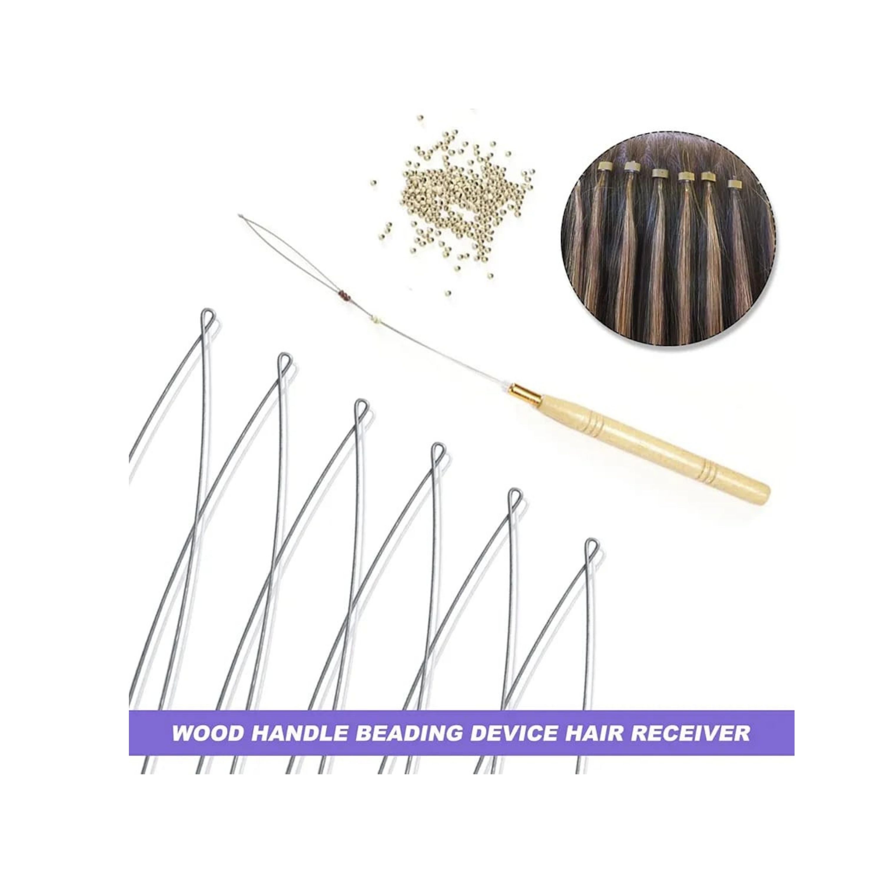 Wood Handle Hair Beading Tool