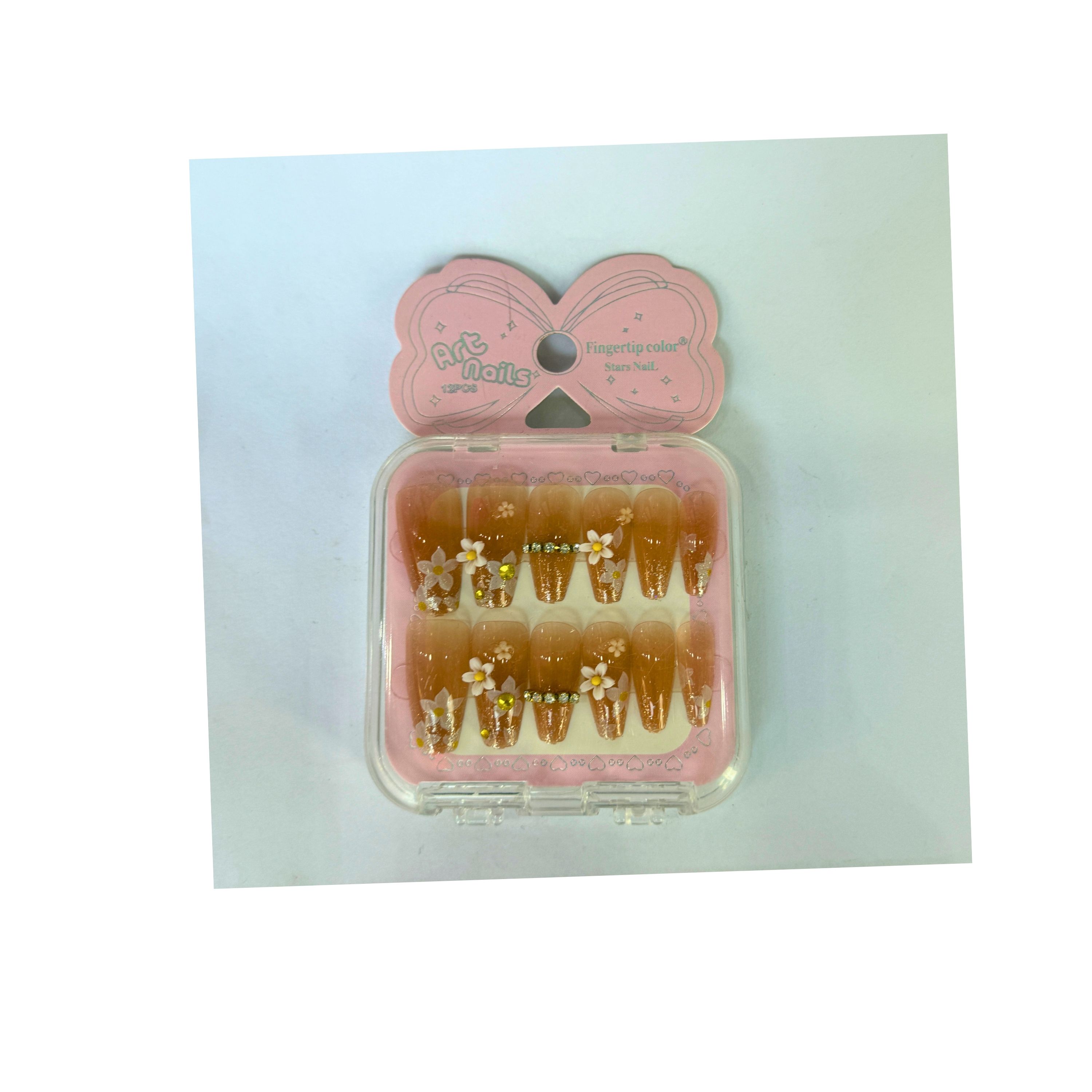Floral Press-On Nail Set