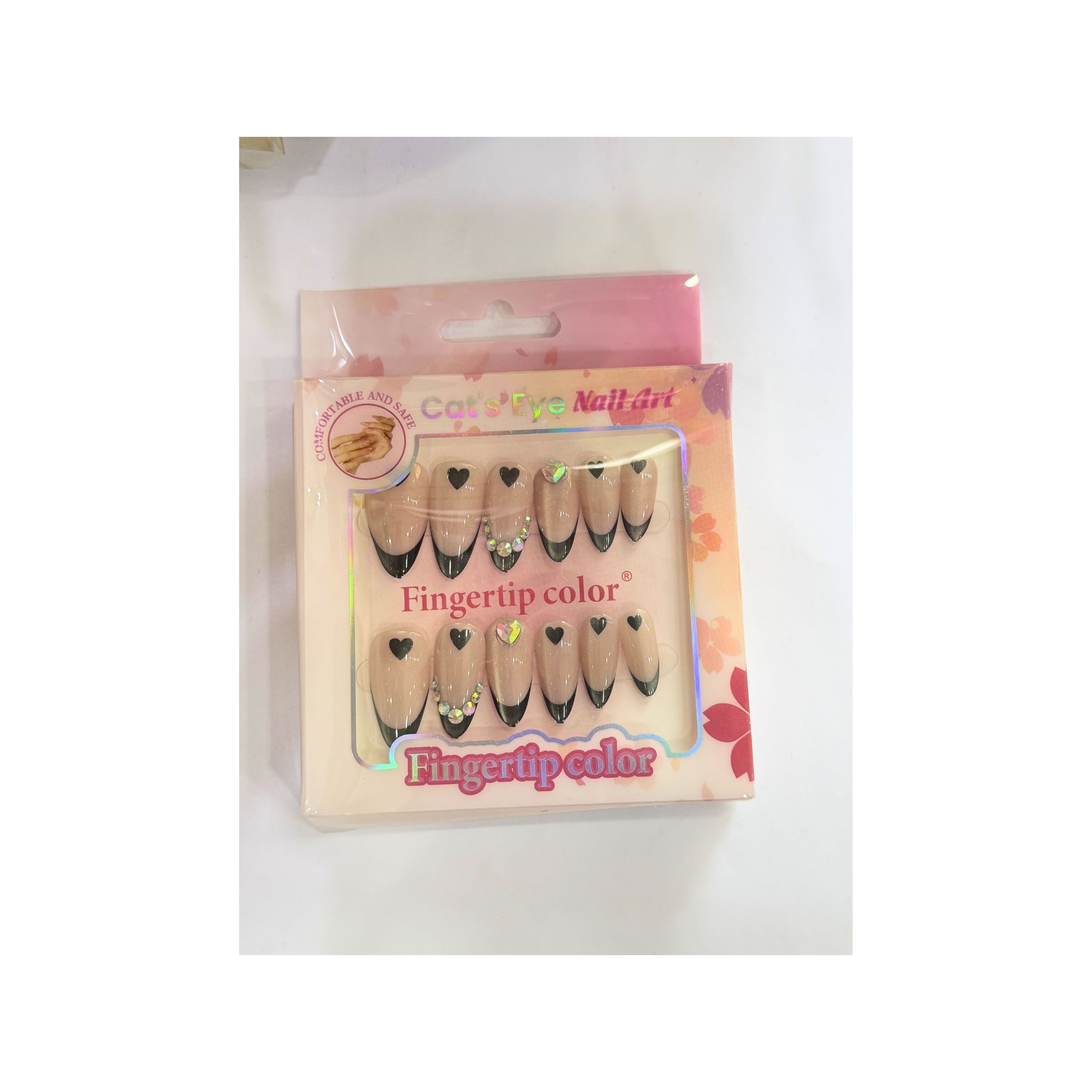 Fingertip Color Press-On Nails