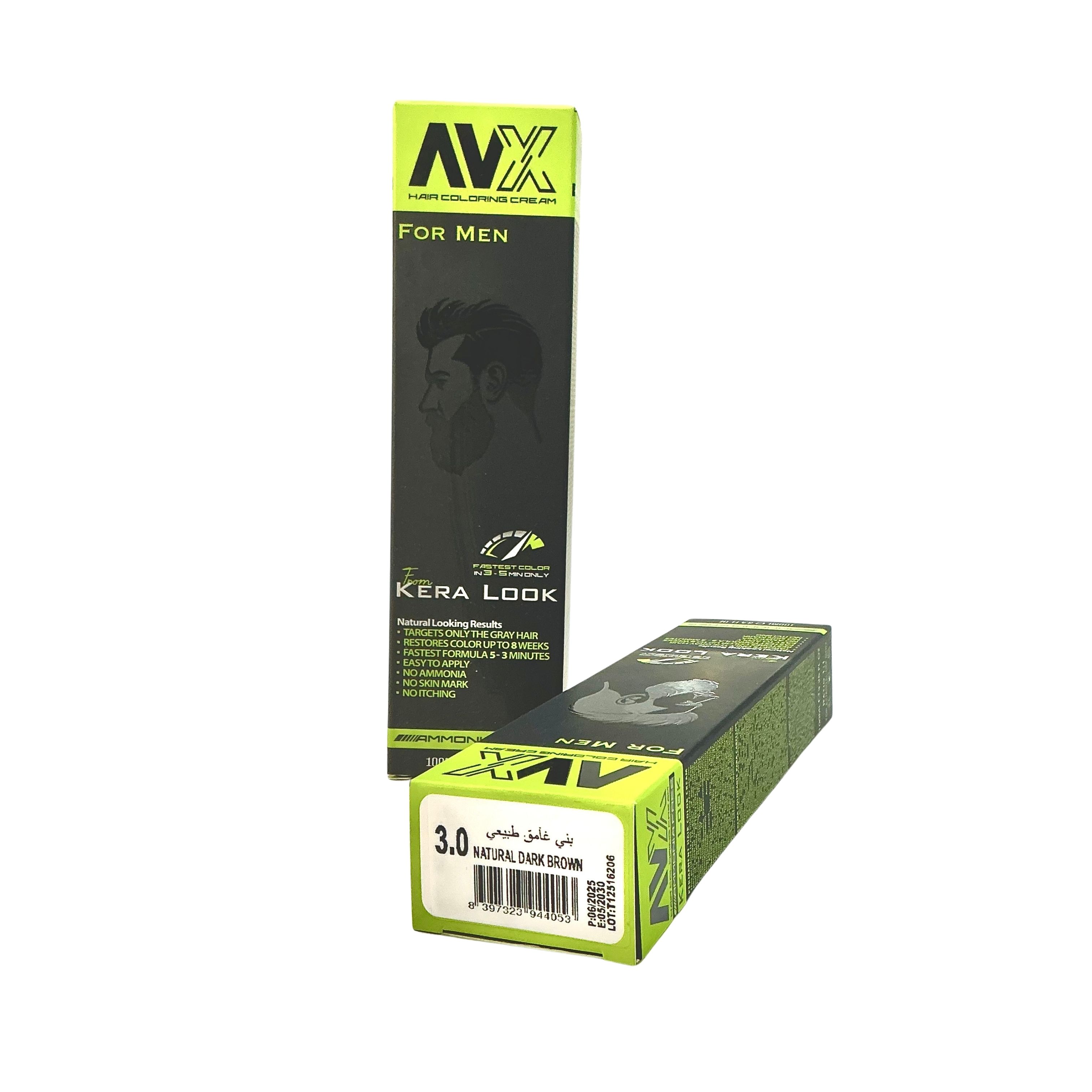 AVX Kera Look Hair Color Cream for Men