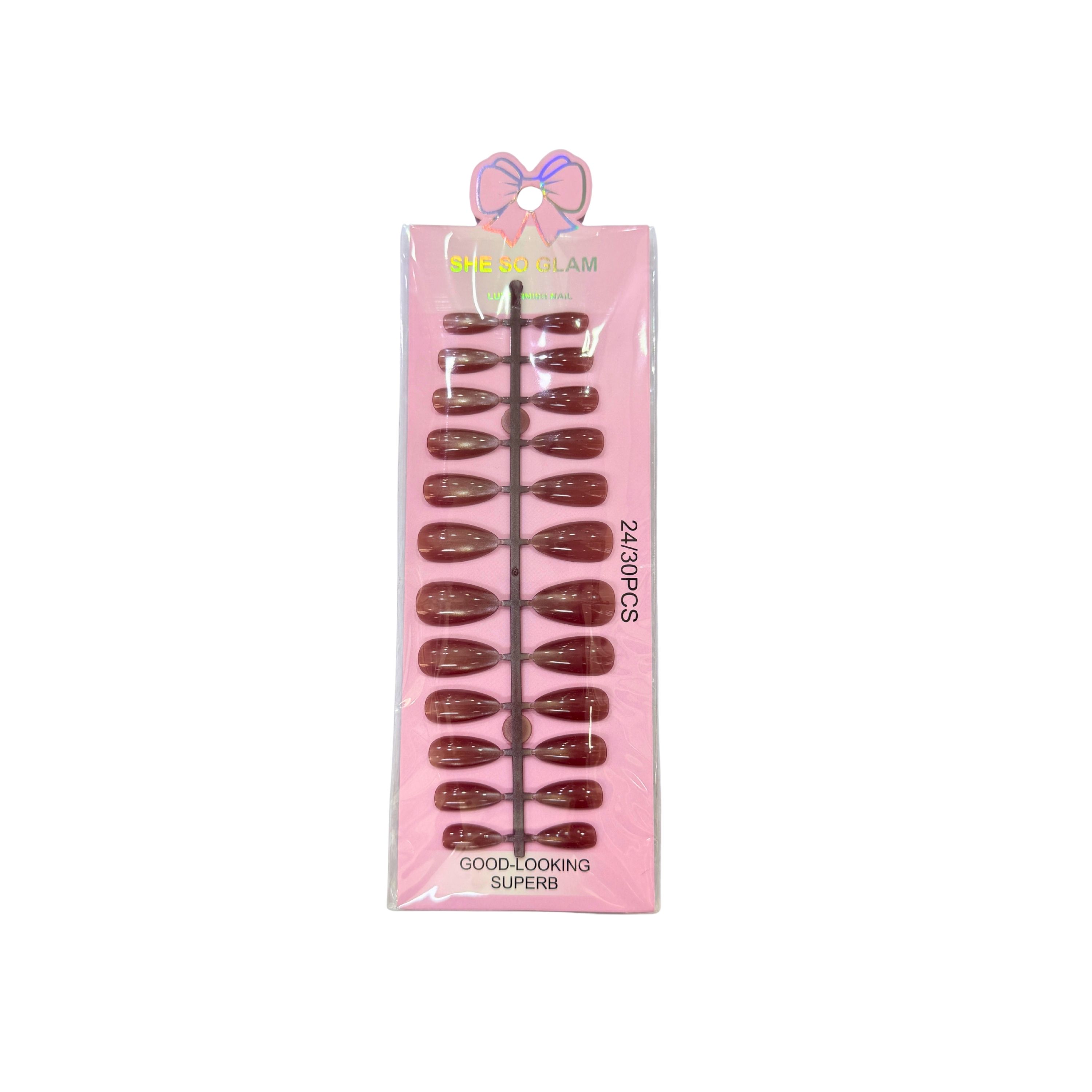 Shiny Press-On Nails Set
