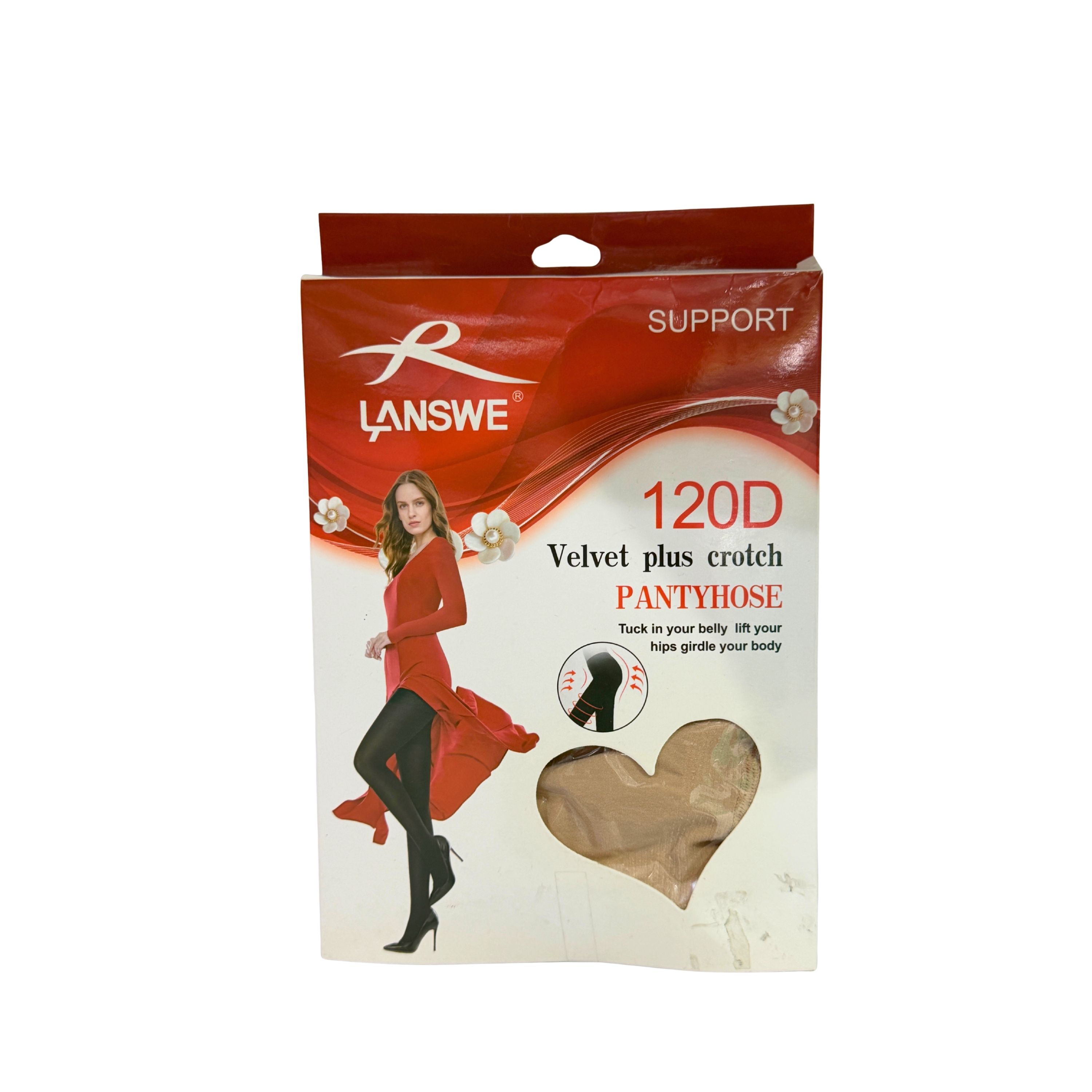 Lanswe Velvet Plus Crotch Pantyhose 120D