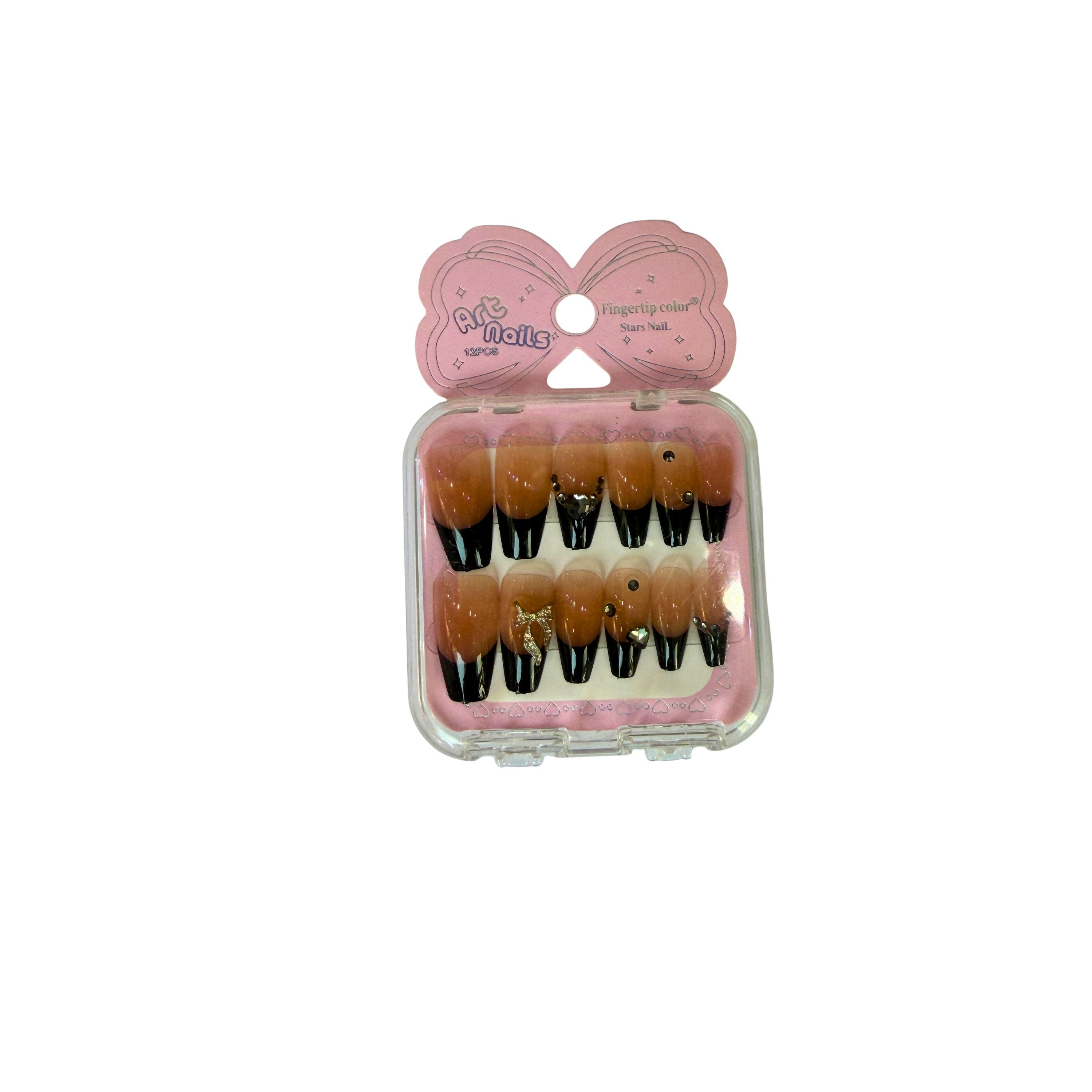 Gradient False Nails Set