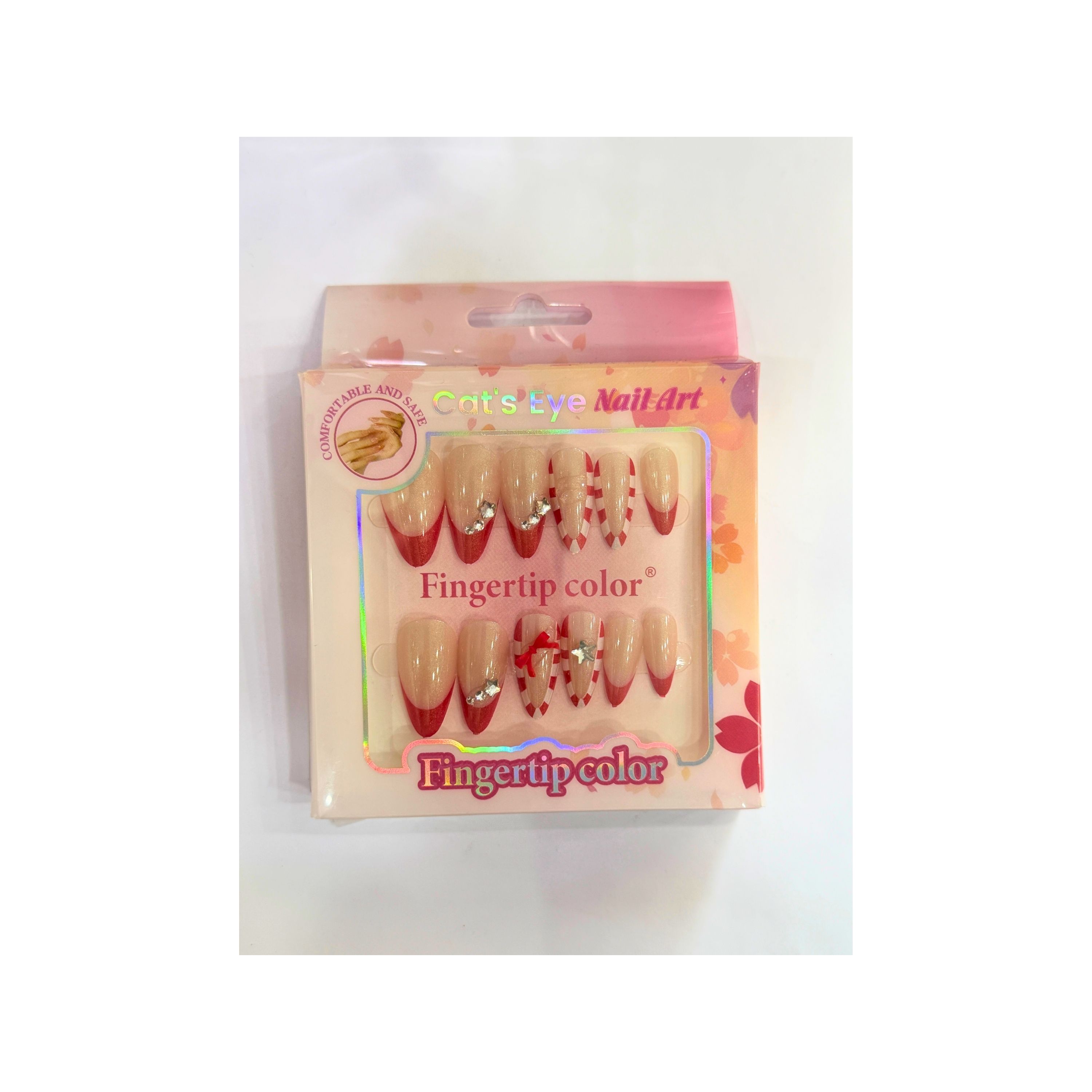 Fingertip Color Press-On Nails