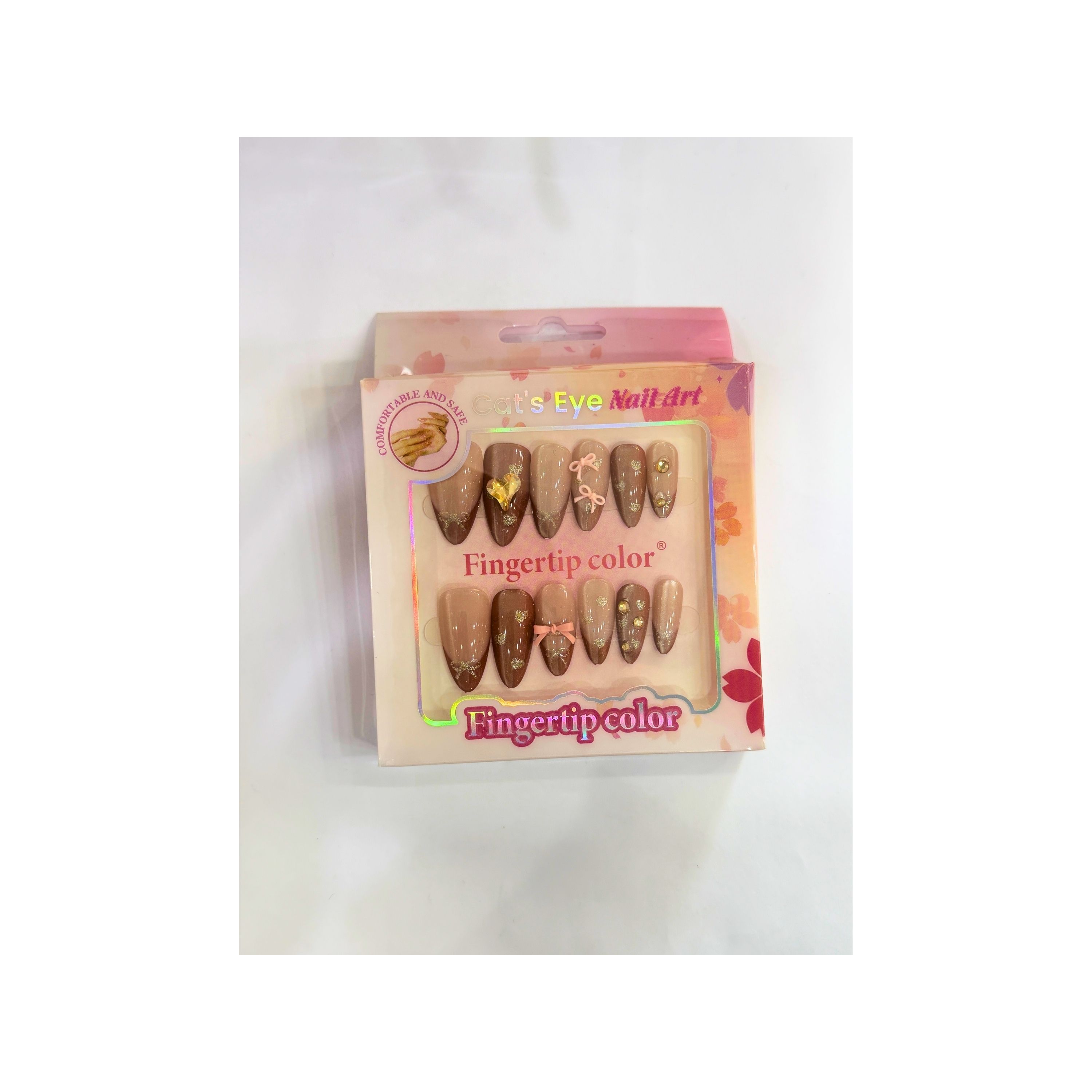 Nail Art Press-On Fingertip Color Set