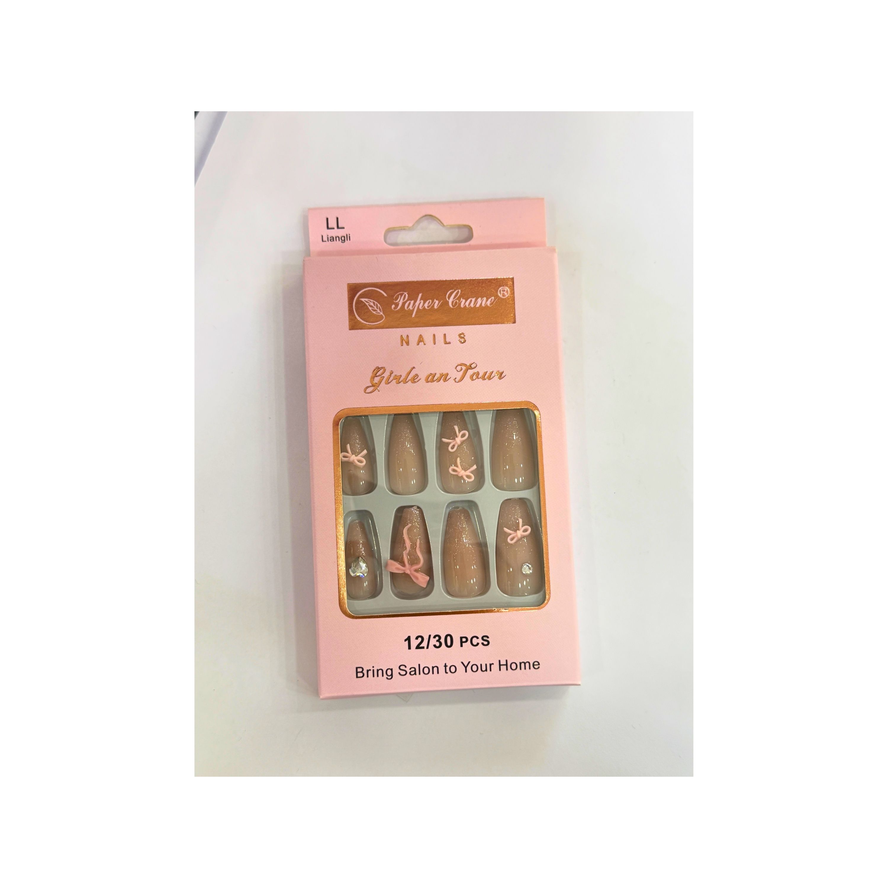 Press-On French Nude Nails Set