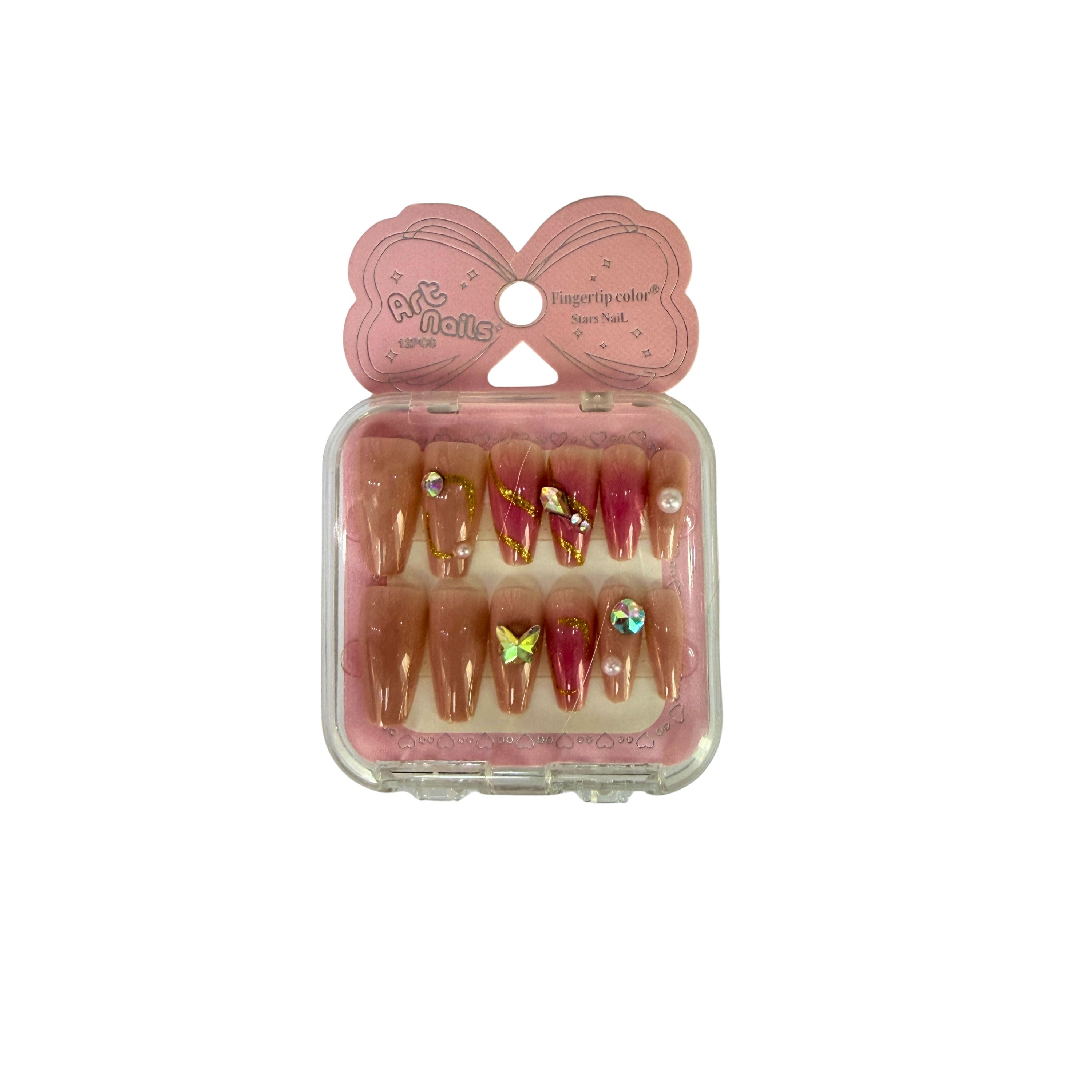 Butterfly Glam Press-On Nails