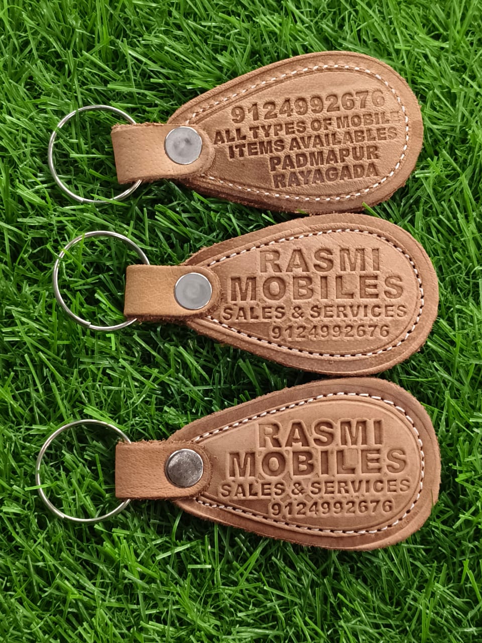 Customised Leather Keychain