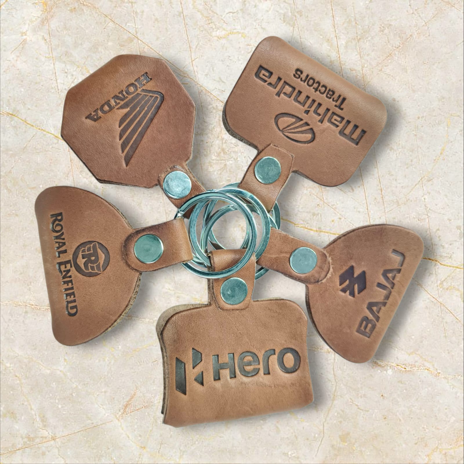 Customised Leather Keychain