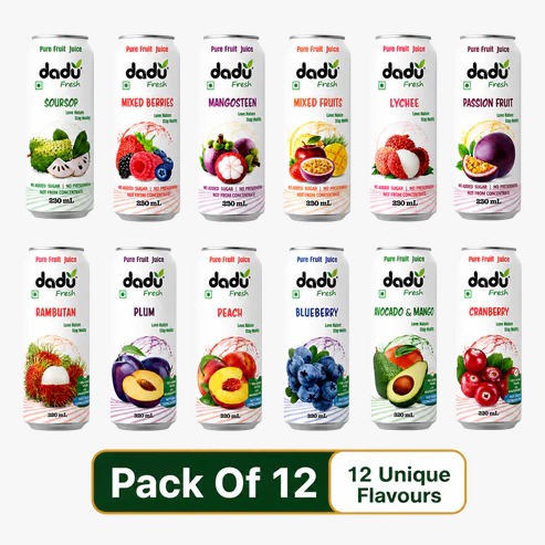 Imported Sugar Free Juice - 12 Flavours 