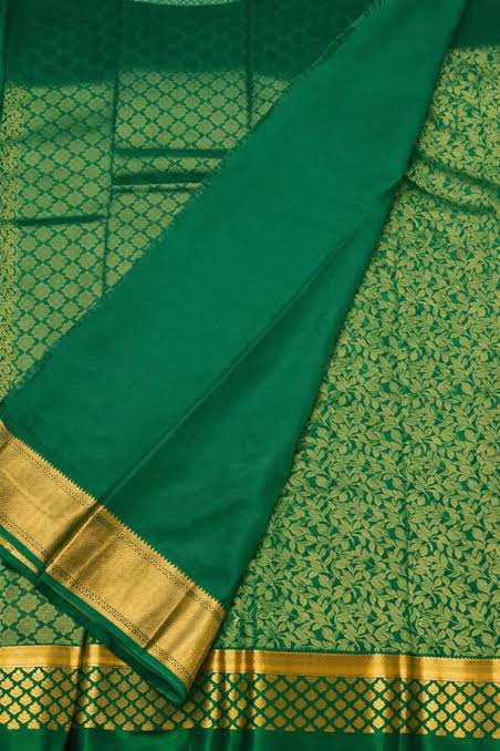 Green Banarasi Silk Saree