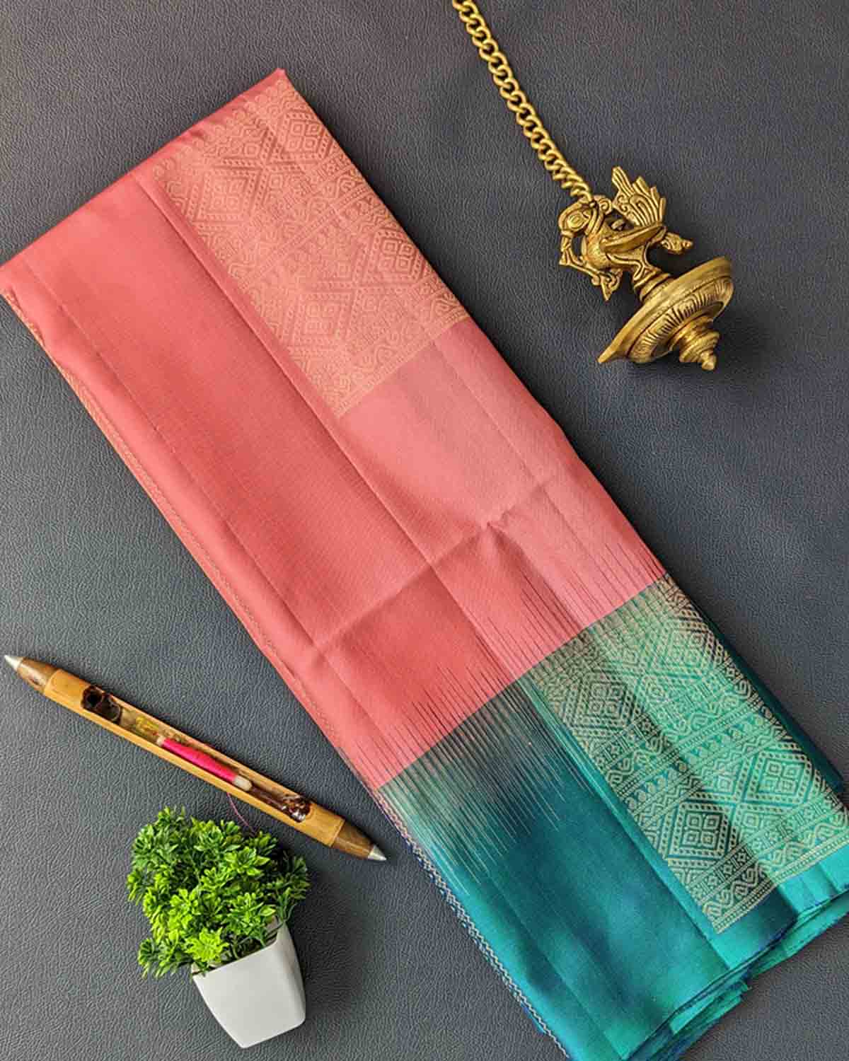 Dual-tone Silk Saree