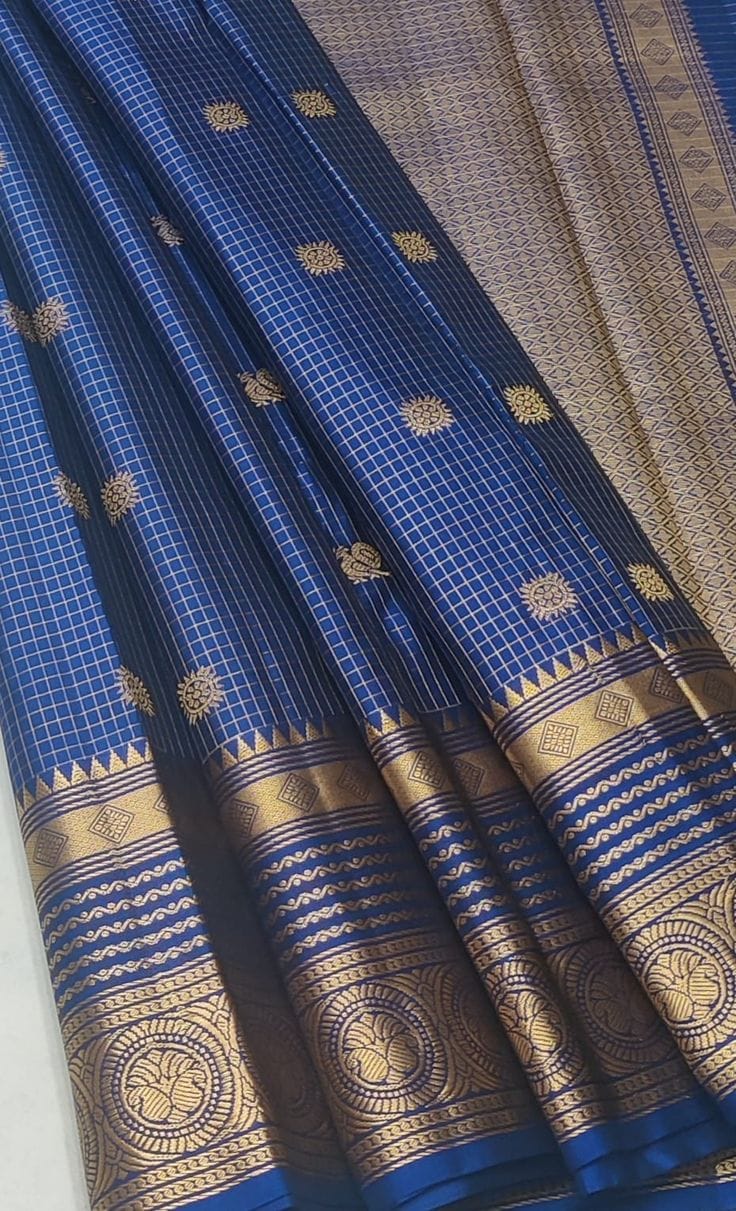 Royal Blue Kanjivaram Silk Saree