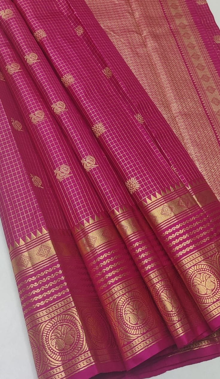 Pink Kanjivaram Silk Saree