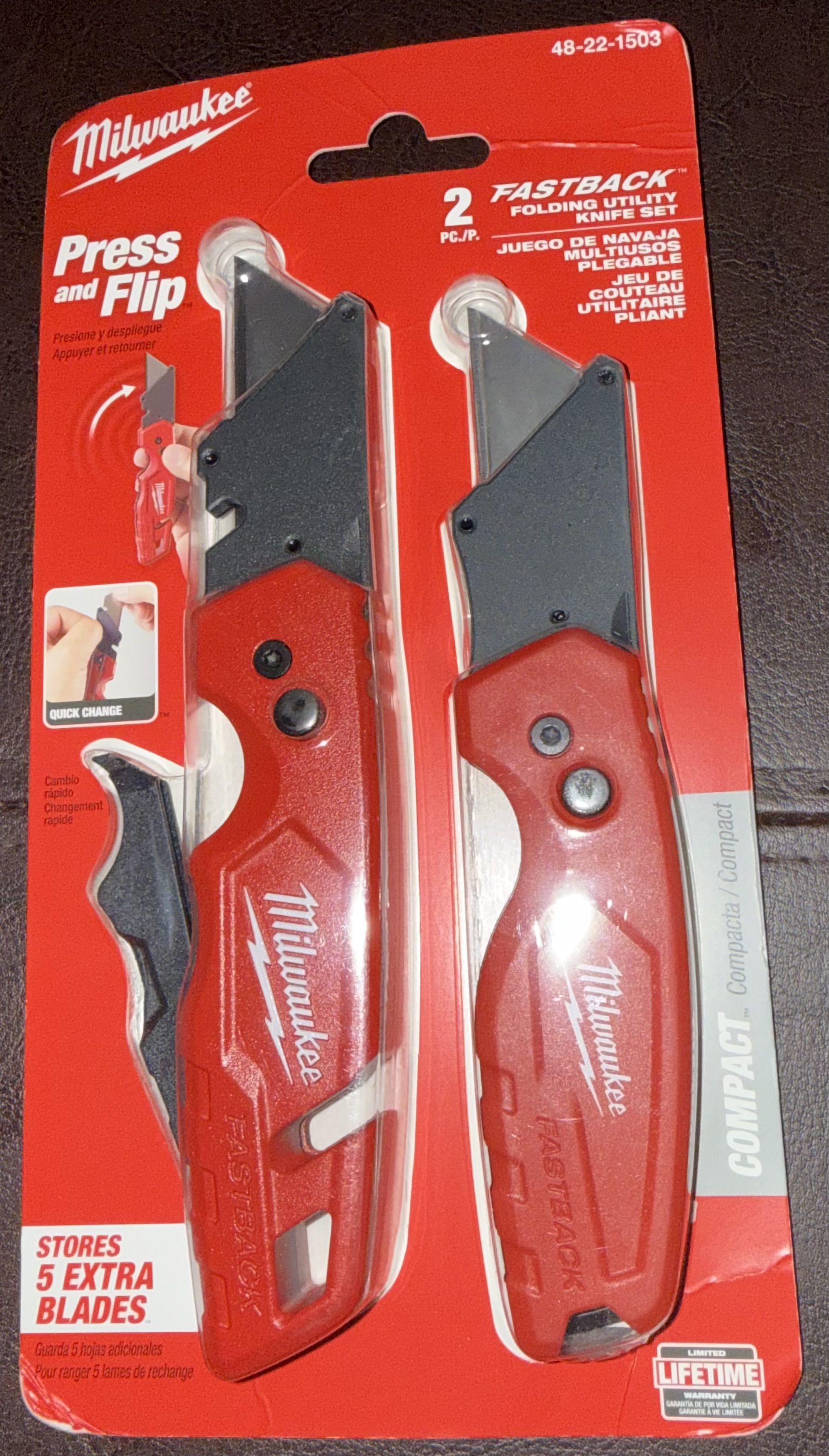 Milwaukee Fastback Folding Utility Knife Set