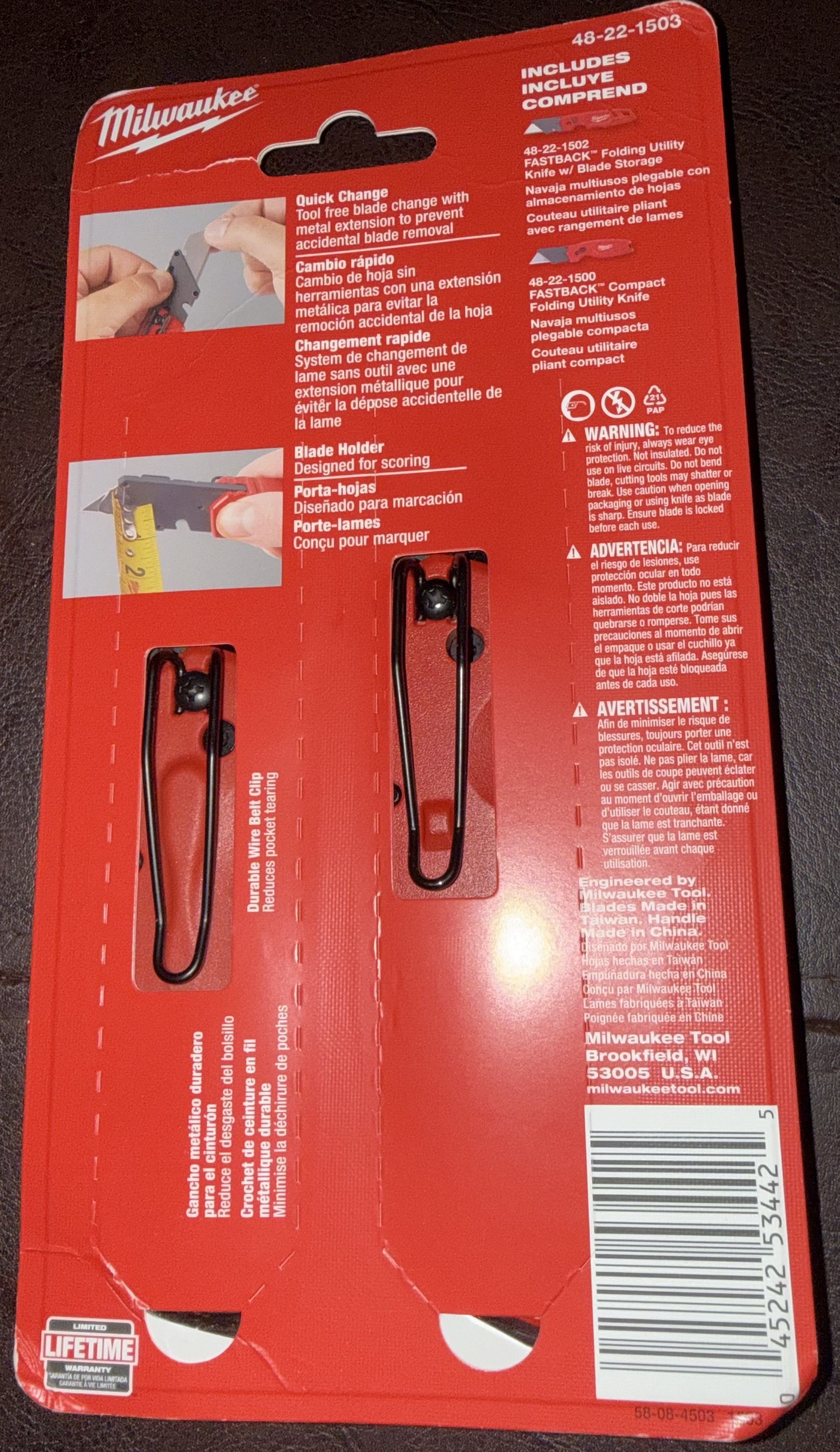 Milwaukee Fastback Folding Utility Knife Set
