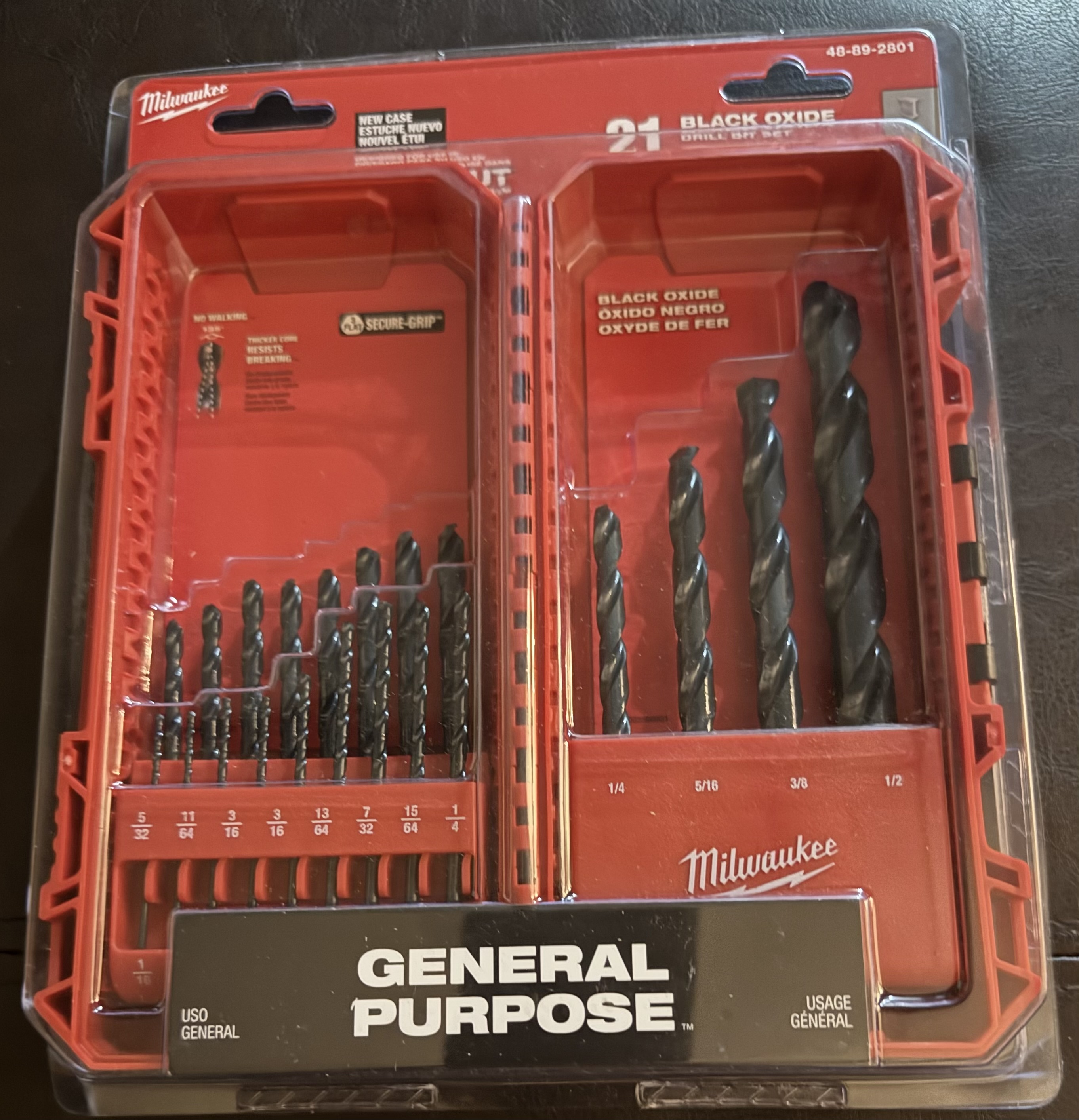 Milwaukee 21-Piece Black Oxide Drill Bit Set