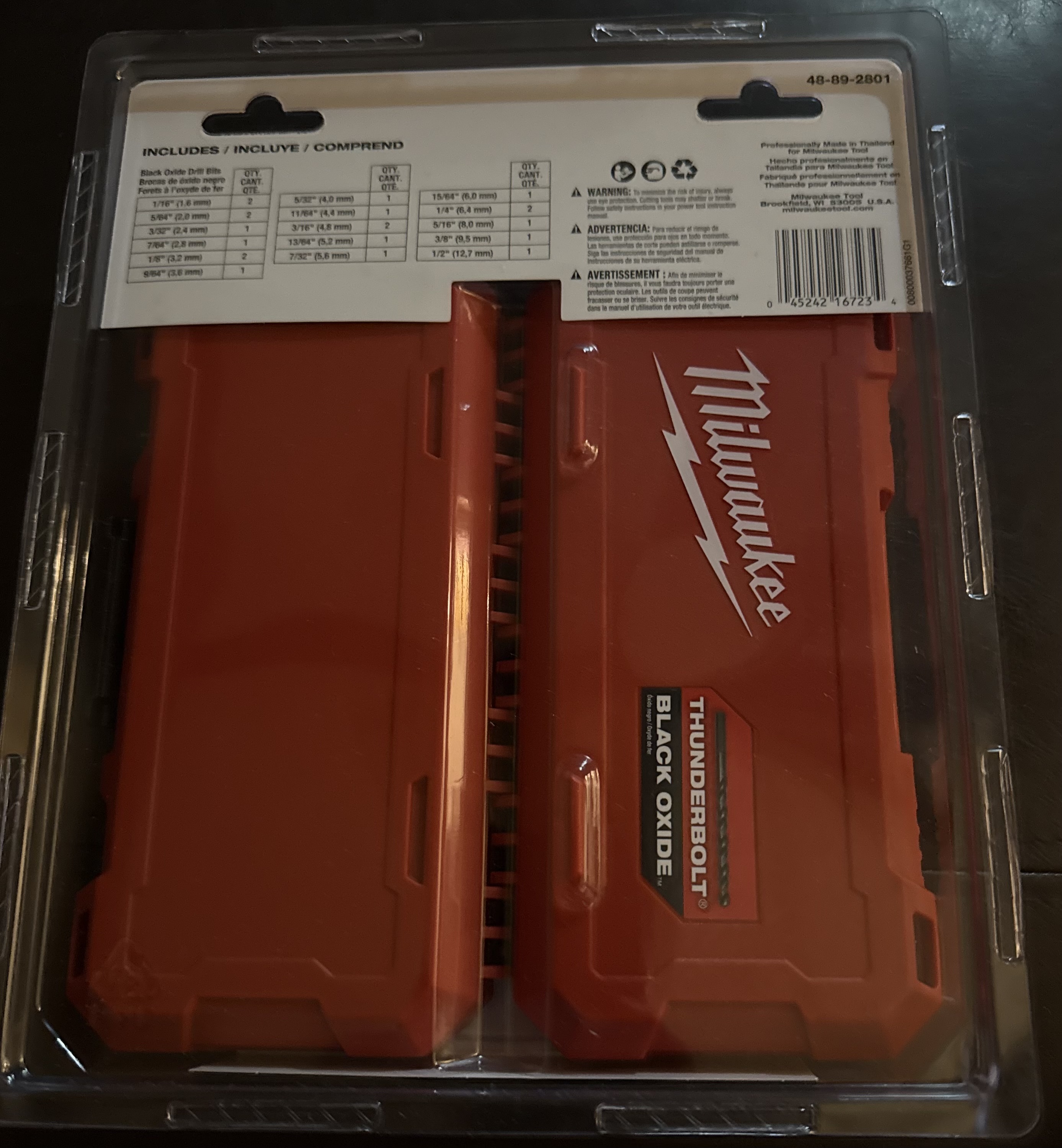 Milwaukee 21-Piece Black Oxide Drill Bit Set