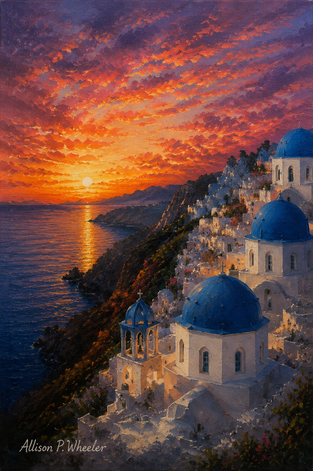 Blue Domes & Burning Skies
