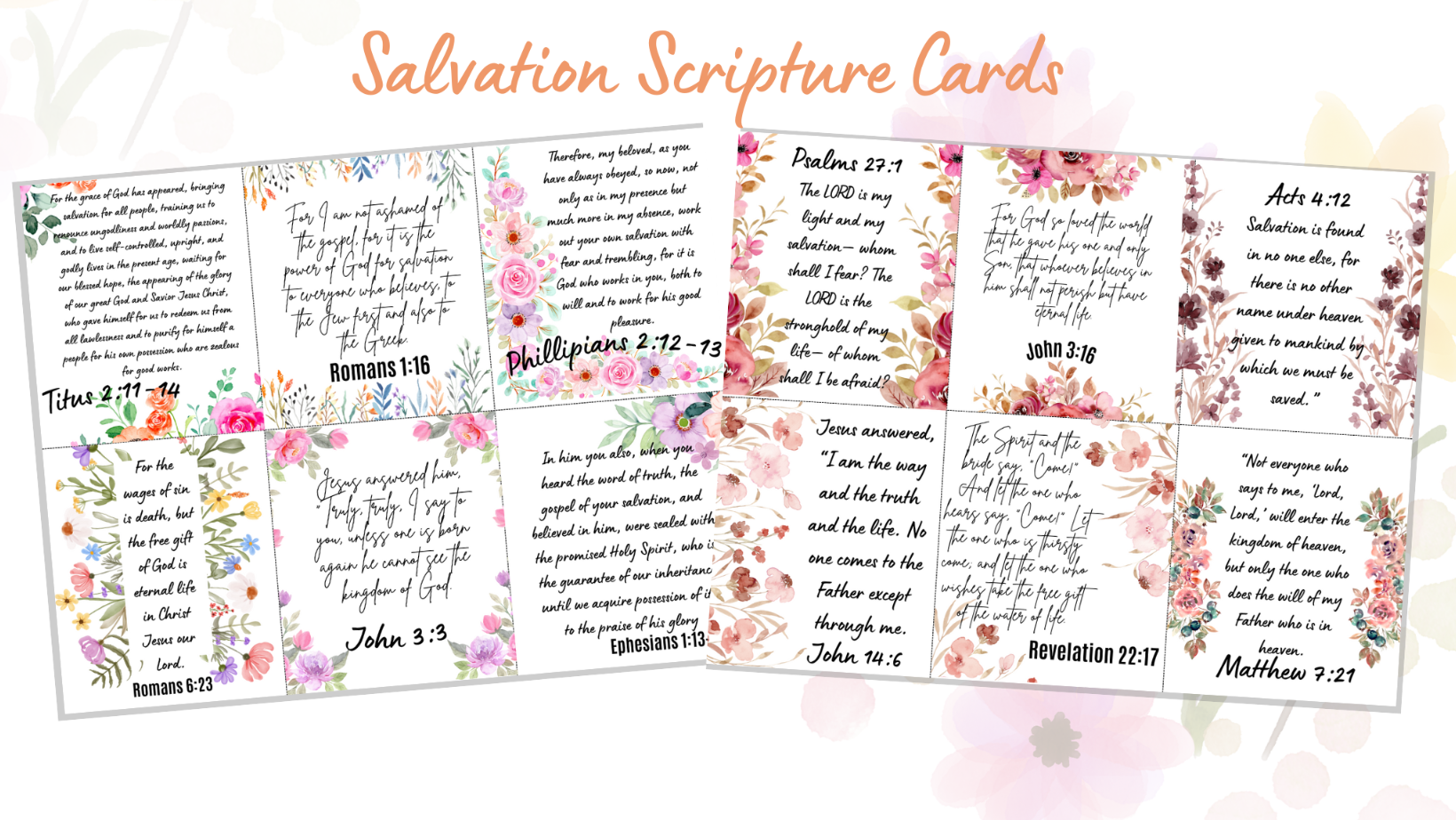 Salvation Scripture Cards Digital Set