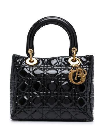 Luxe Zwarte Leren Handtas - ID: DE-LL01