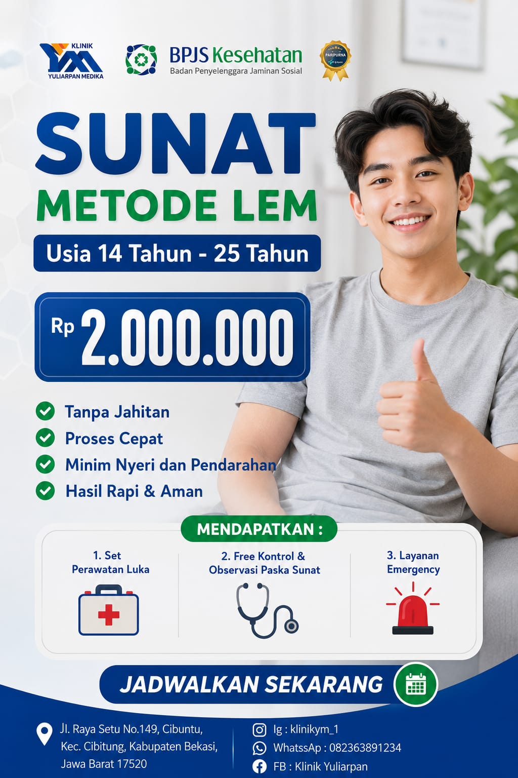 Sunat Metode Lem Untuk Usia 14 Tahun - 25 Tahun