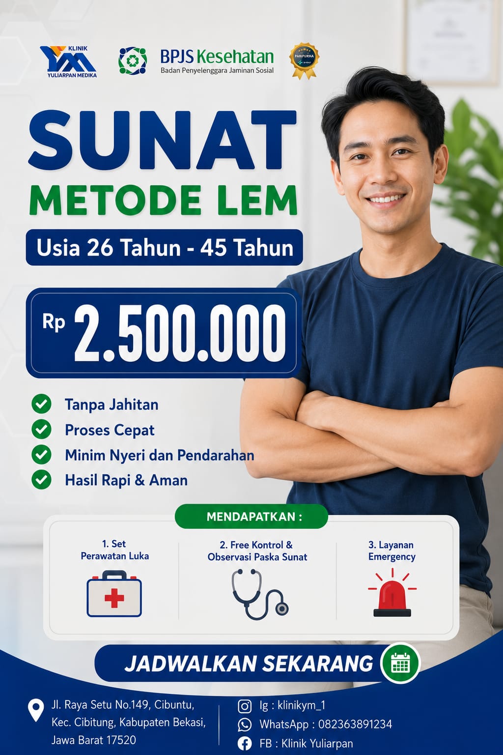 Sunat Metode Lem Untuk usai 26 Tahun - 45 Tahun