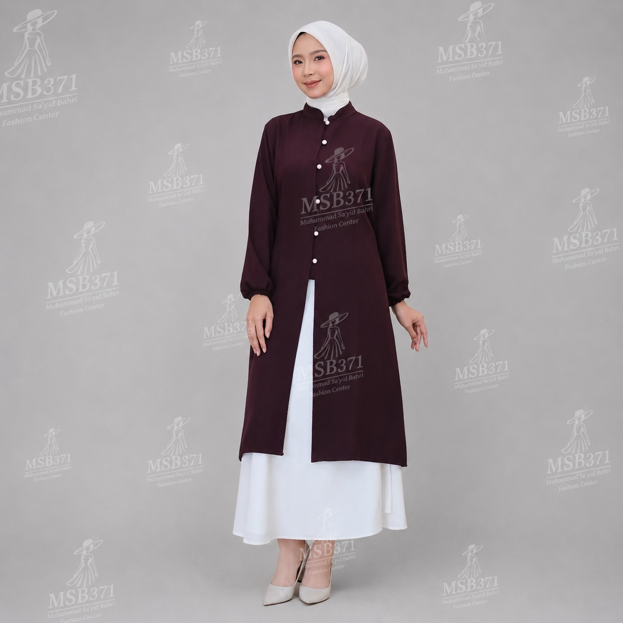 Tunik Panjang Muslimah Brugendy