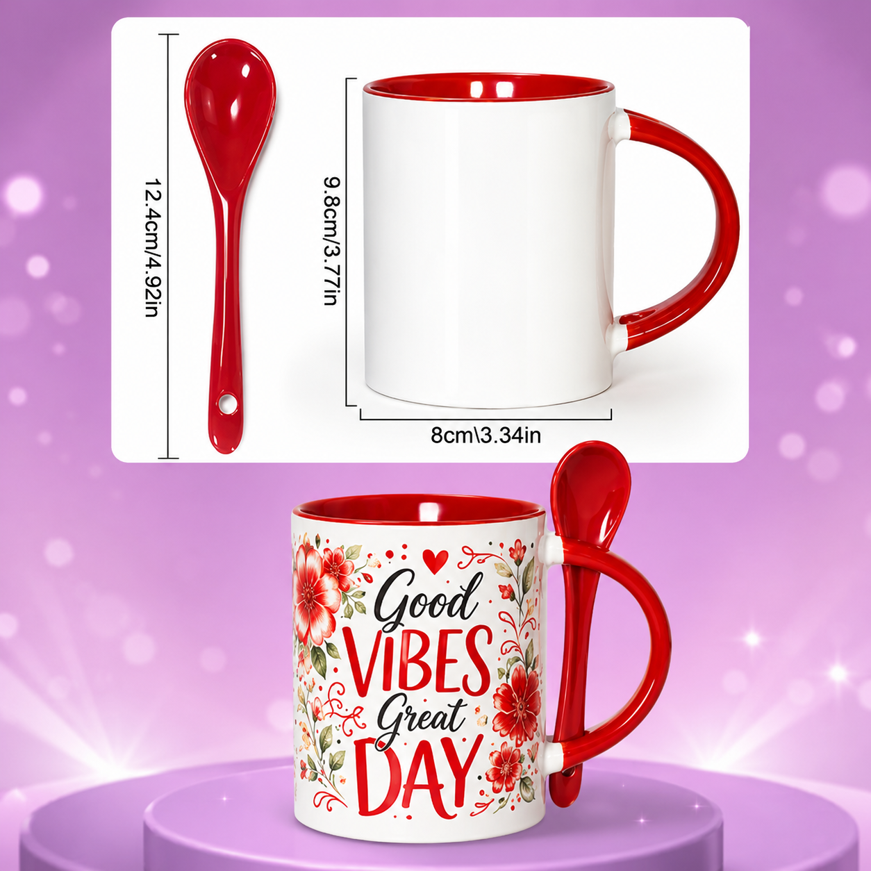 Taza de Cerámica Sublimable de 12 onzas