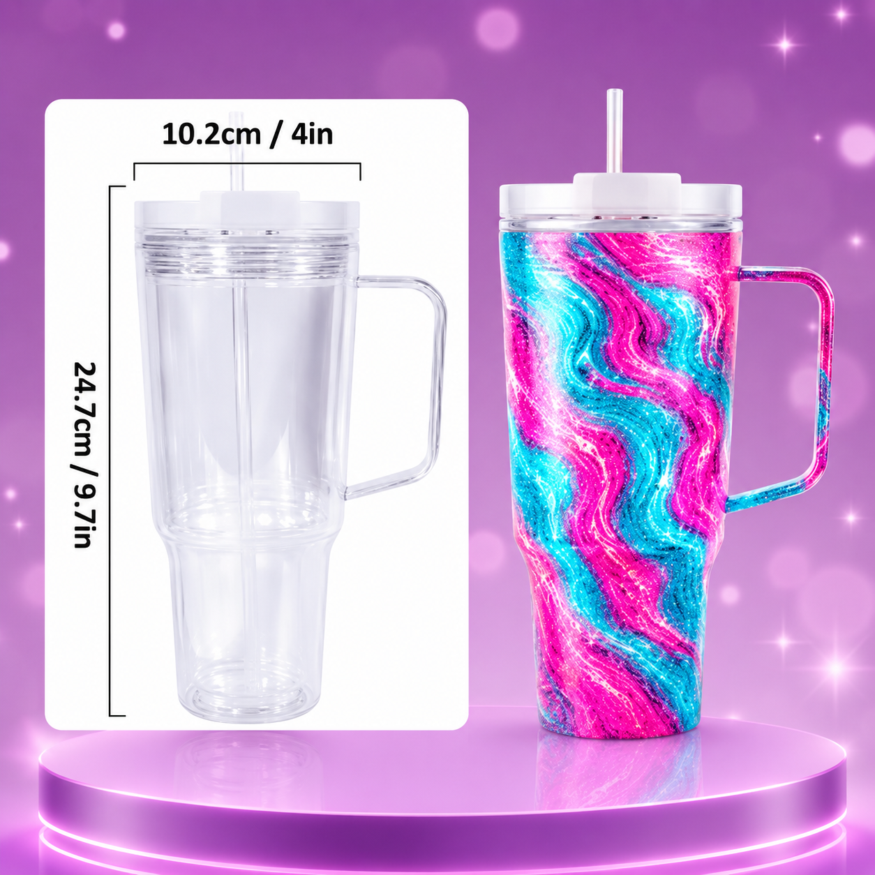 Tumblers plástico de 40 onzas