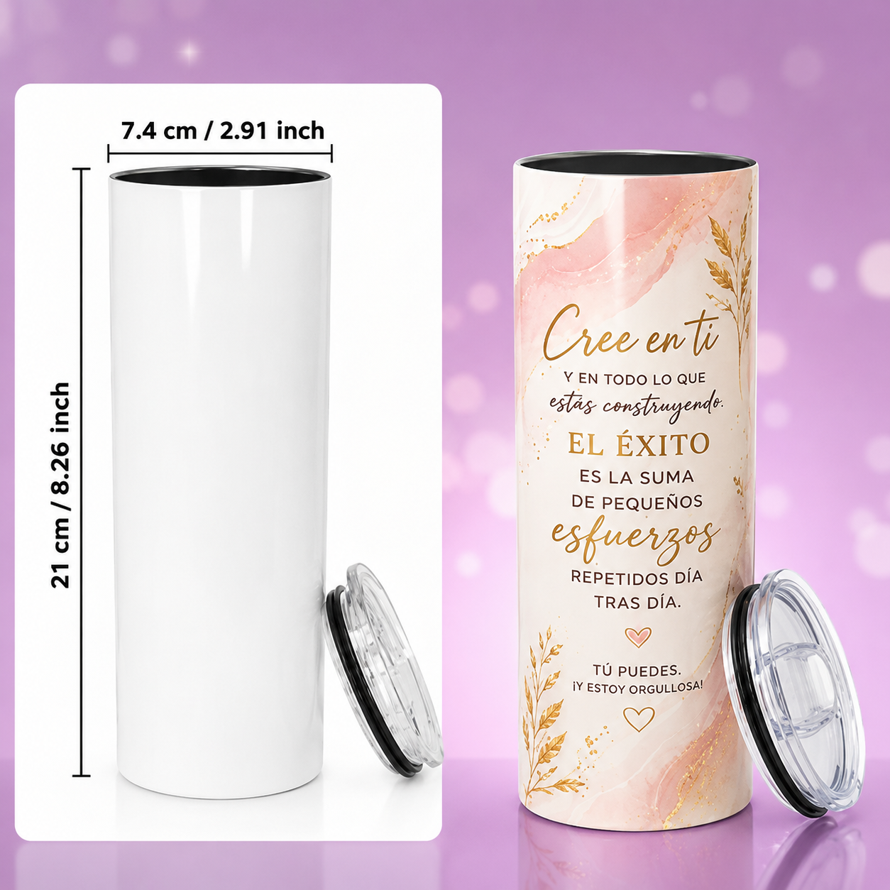 Tumbler para sublimación de 20 onzas