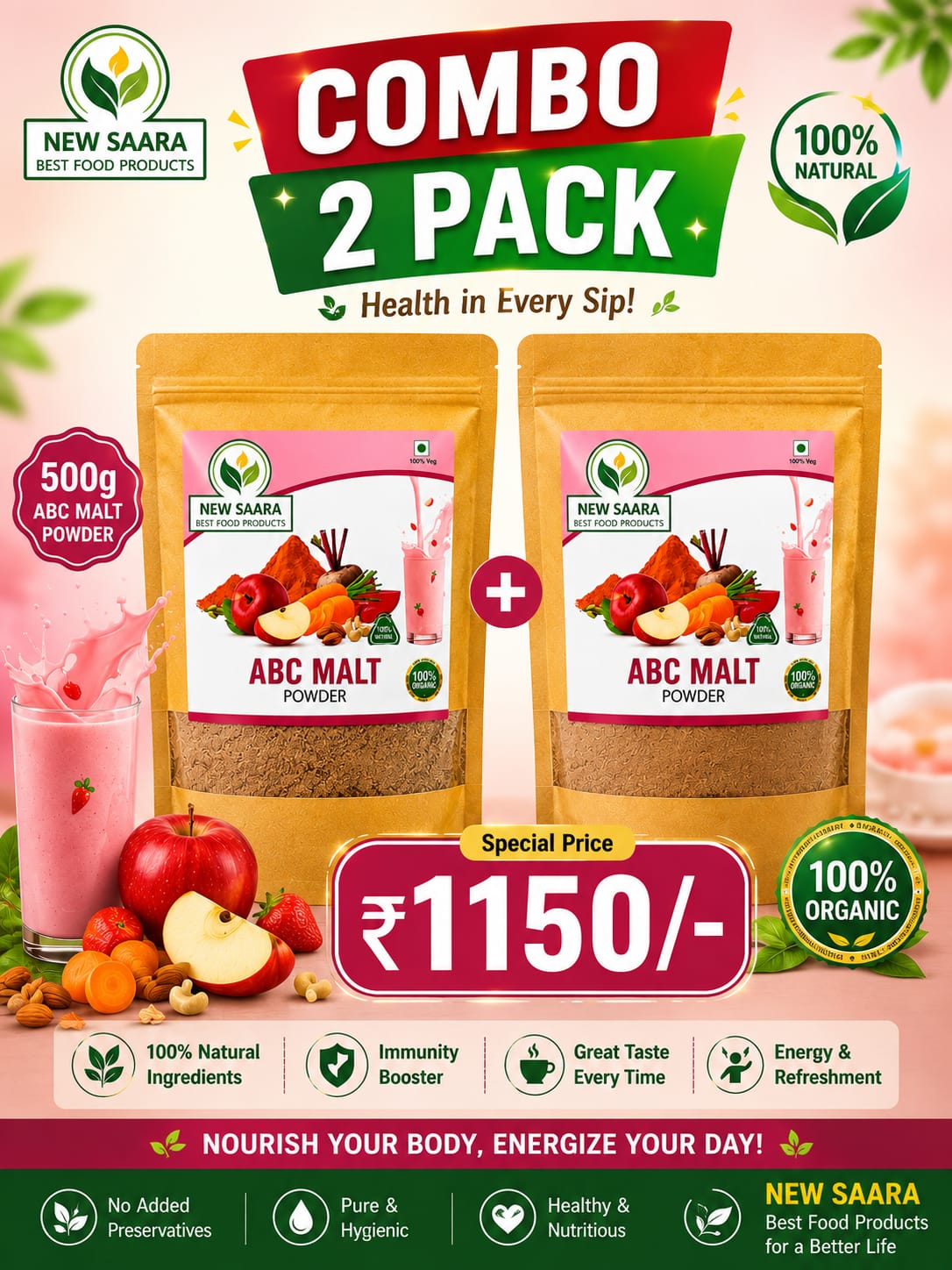 ABC Malt Powder Combo Pack