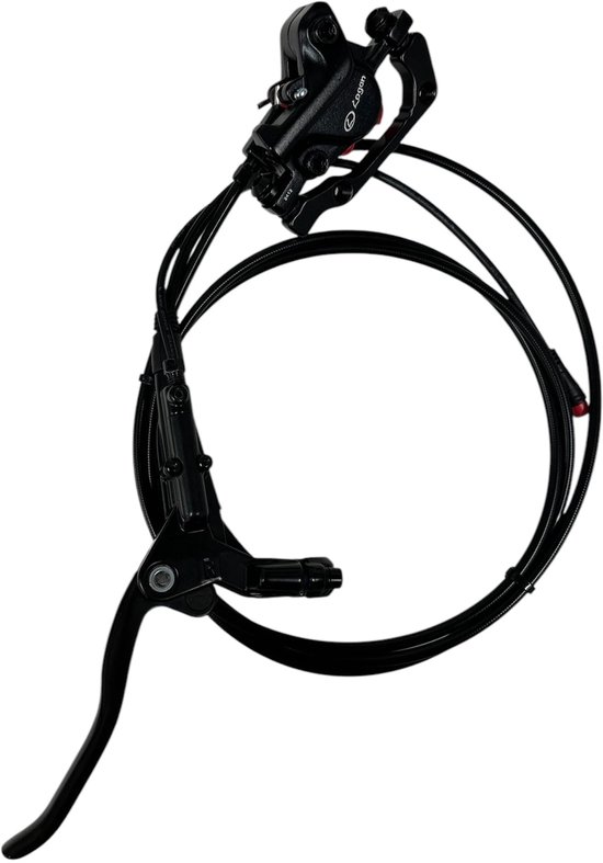 Installing a Logan fatbike hydraulic brake on the left front wheel