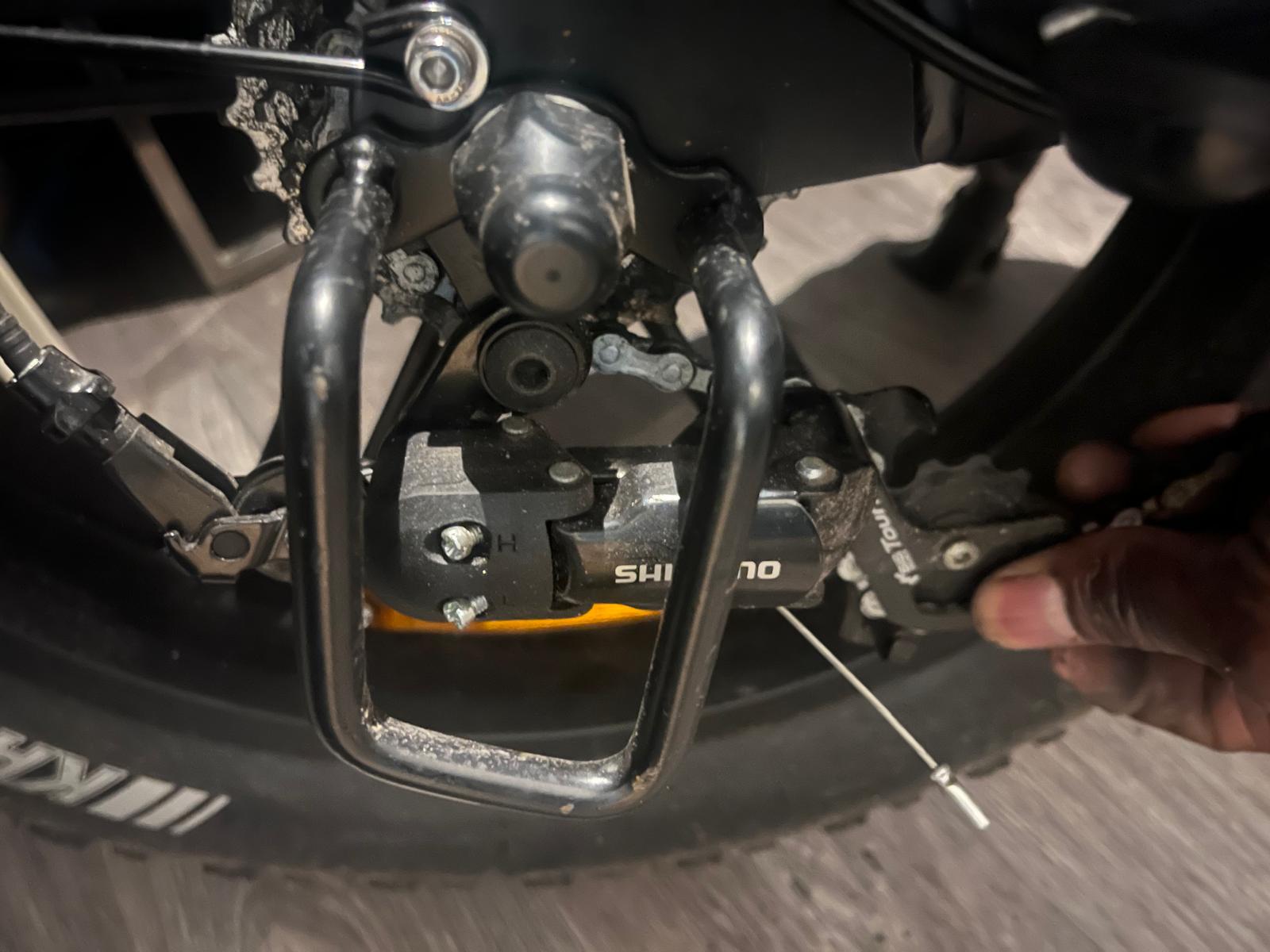 Fatbike picked up. Rear derailleur repair