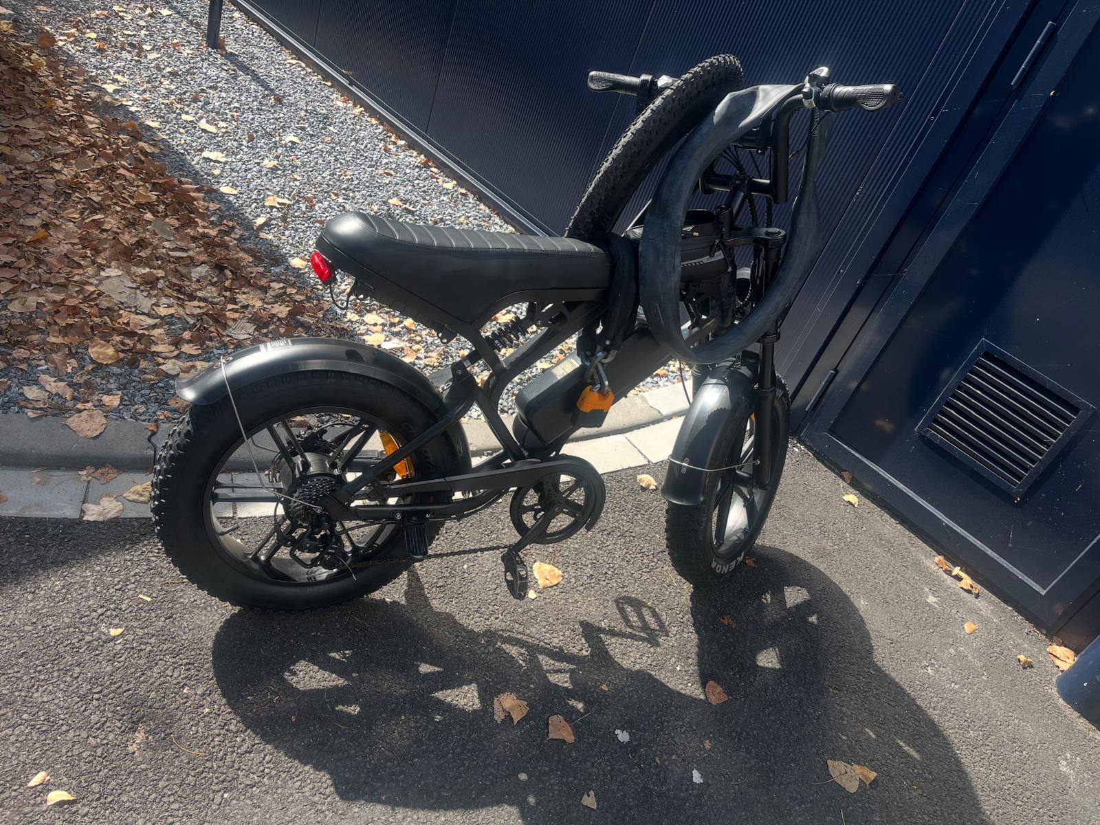 Repairing flat tires on the front and rear and mounting new Kenda tires on the front and rear wheels of a fatbike
