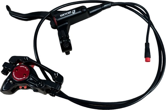 Installing Zoom fatbike hydraulic brake on the rear wheel