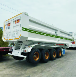 European-style dump semi-trailer
