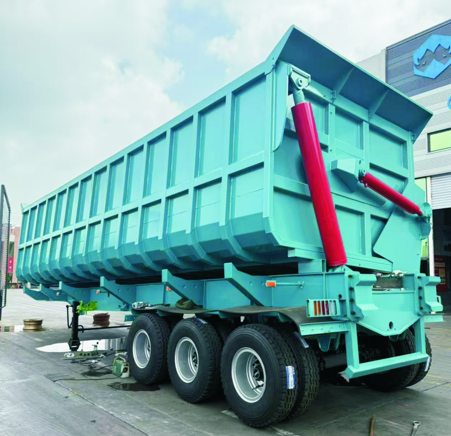 European-style dump semi-trailer