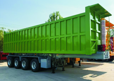 European-style dump semi-trailer