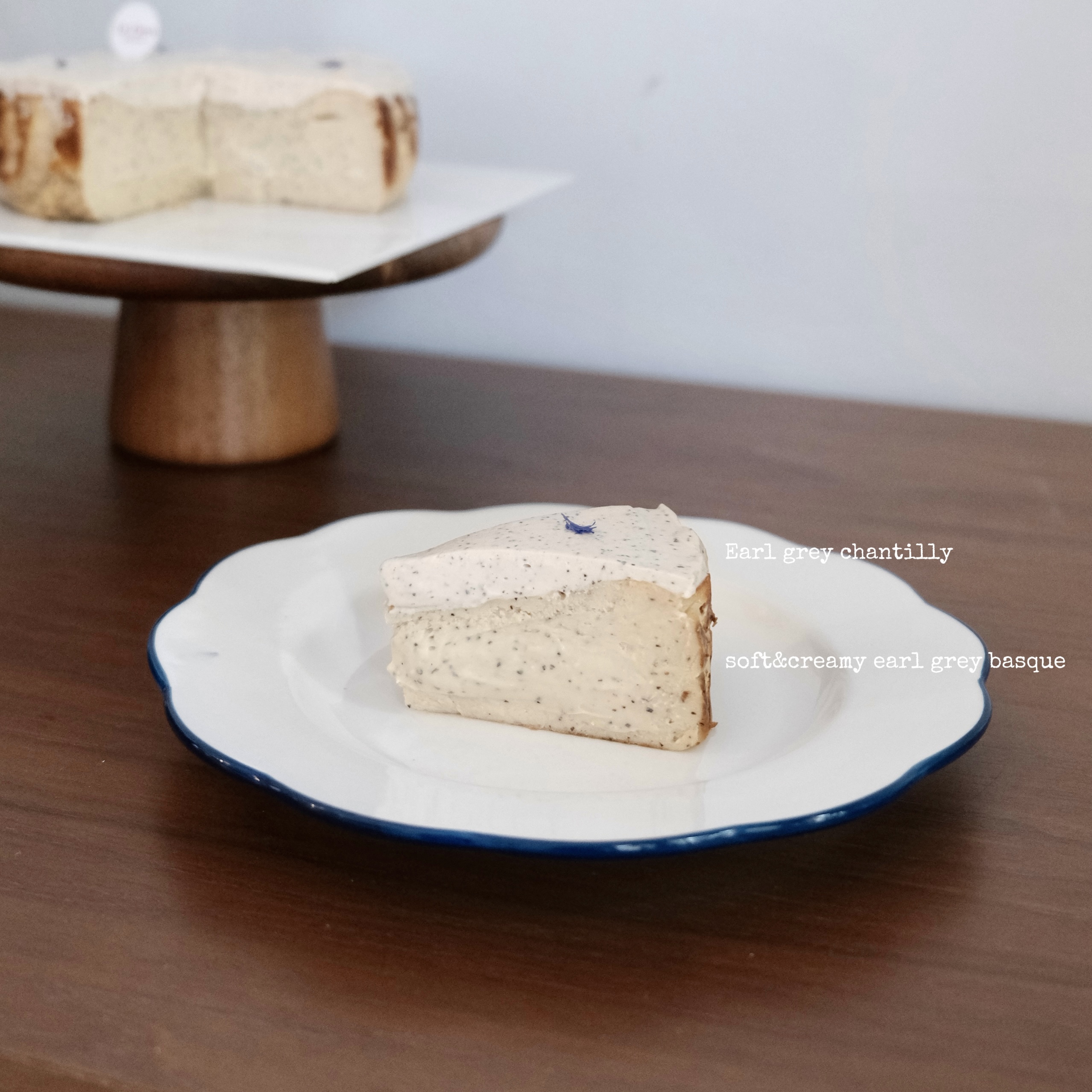 Earl Grey Basque Cheesecake