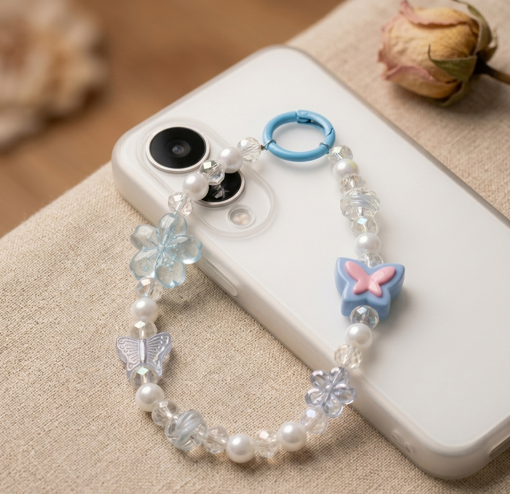 Beaded Phone Charm Strap