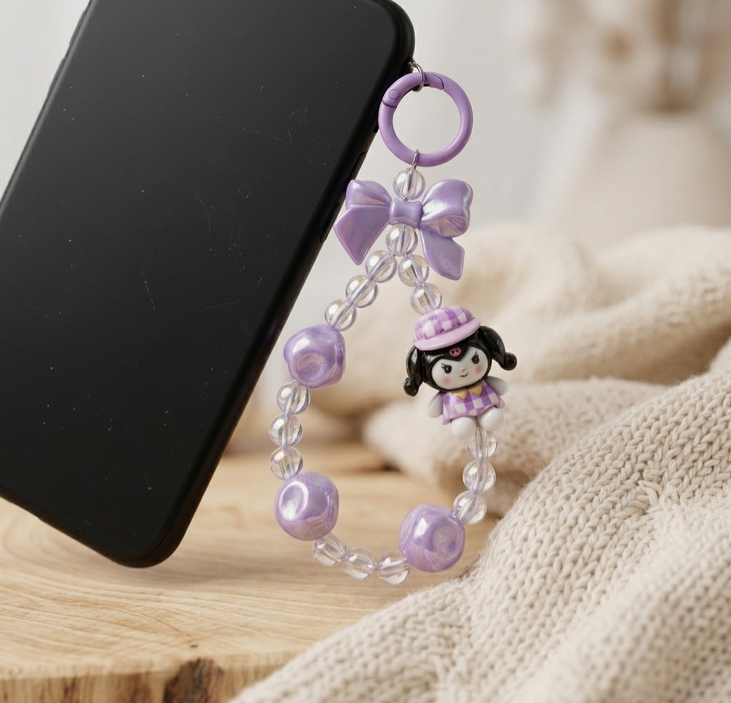 Kuromi Phone Charm