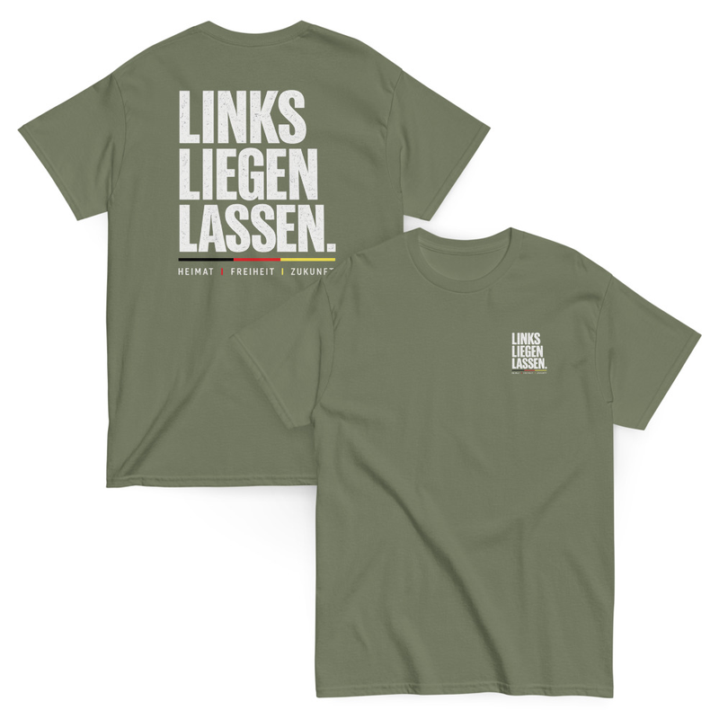 LINKS LIEGEN LASSEN PREMIUM SHIRT MILITARY GREEN