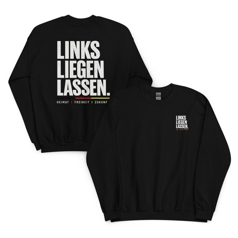 LINKS LIEGEN LASSEN PREMIUM PULLOVER BLACK/DARK HEATHER