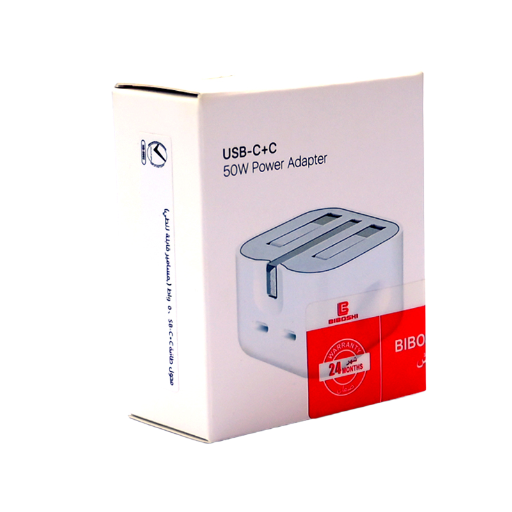 USB-C+C 50W Power Adapter